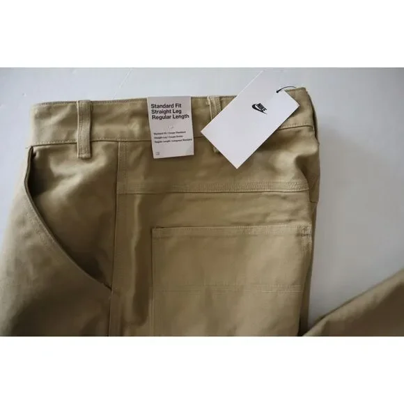 Nike HJ8478-297 Men's Sz 32 Taupe Standard Fit Sashiko Carpenter Pants